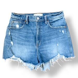 Abercrombie & Fitch Ultra High Rise Mom Curve Love Denim Short Stretch Women 26